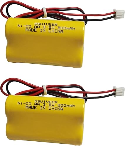 Miniatura 2 de GSUIVEER 3,6 V 900 mAh Ni-Cd Señal de salida de emergencia Luz de emergencia Pack compatible Unitech 6200RP Lowes OSA230 Lowes 253799 Unitech LEDR-1