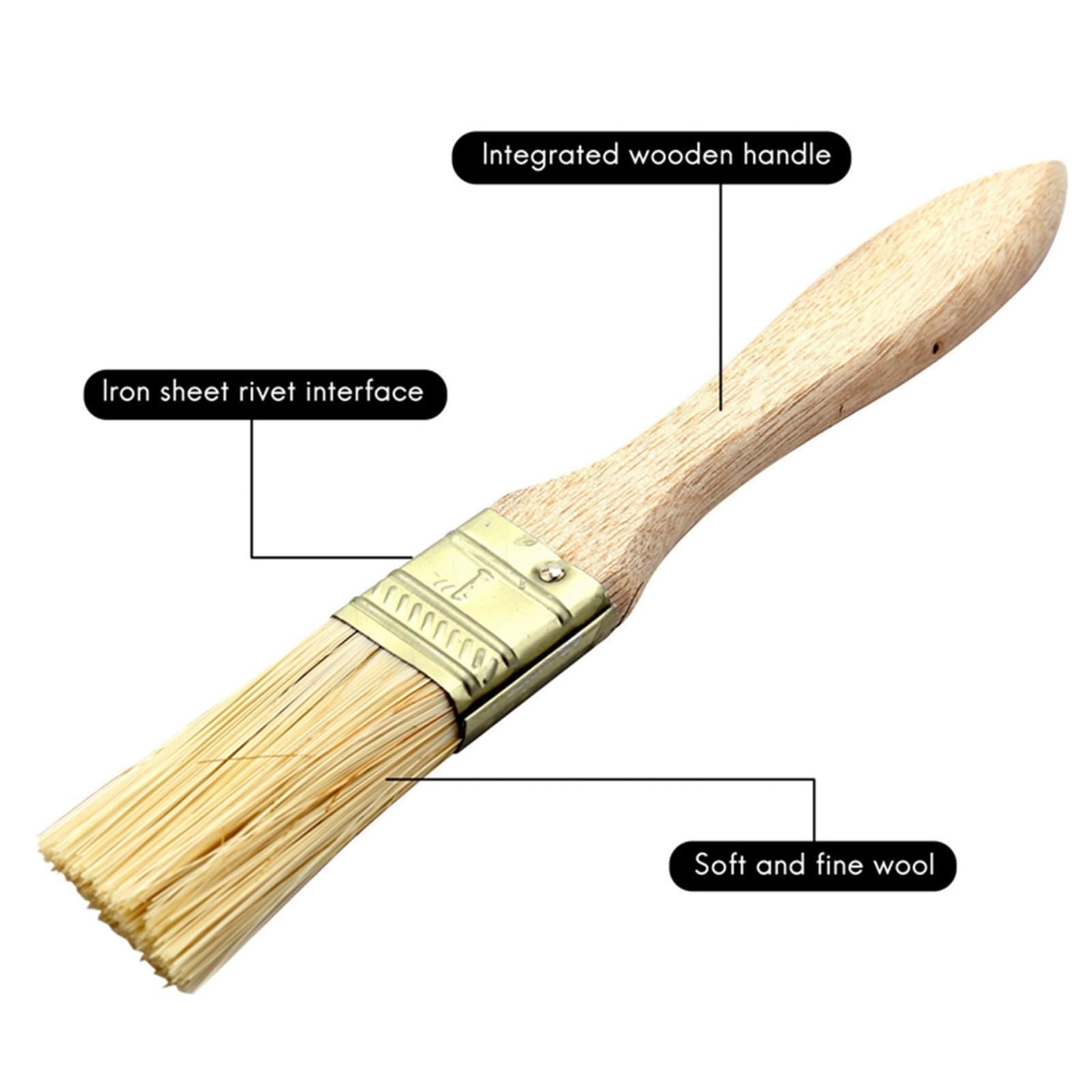Confezione da 36 pennelli 1 pollice (24 mm) e scaglie for macchie, vernici, colle gesso Per Bordi