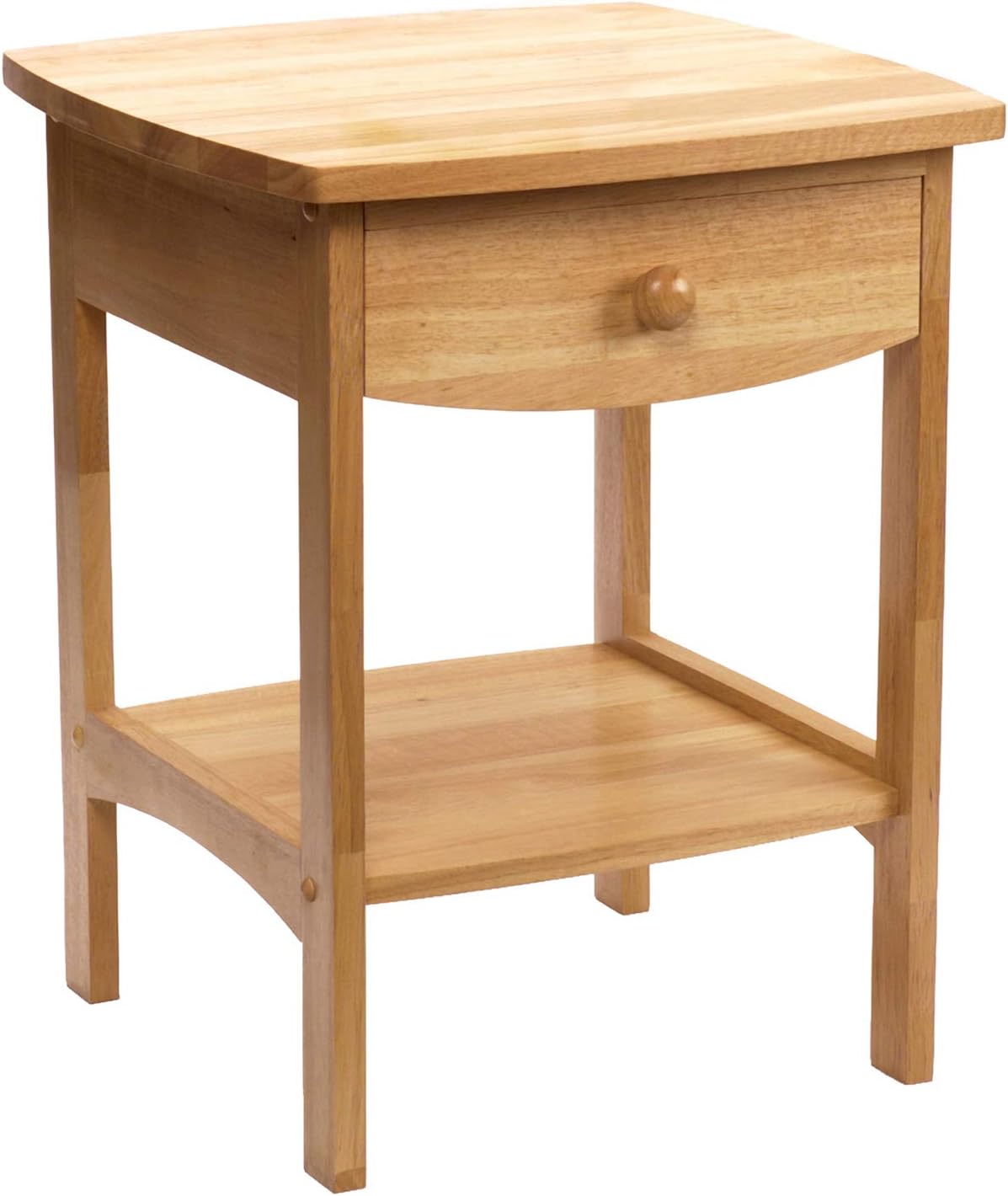 Contemporary Home Living 22" Elegant Claire Square Shaped Top Accent Table