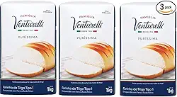 Farinha De Trigo Tipo 1 Famiglia Venturelli Puríssima pct 1 Kg 3 Unidades