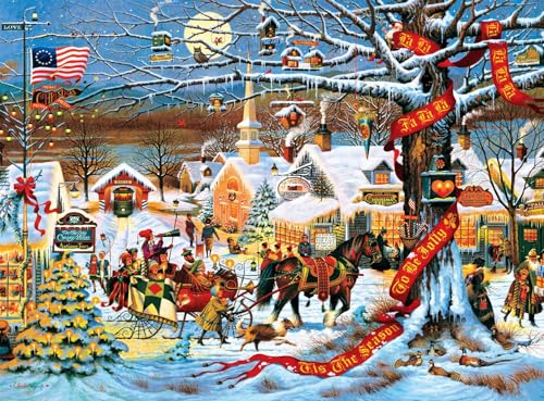 Buffalo Games Charles Wysocki, Small Town Scene, Puzzle de 1000 Piezas, 14+ | Piezas Precisas y Ajuste Seguro, Póster de Referencia de Tamaño Completo, Mínimo Polvo de Puzzle miniatura 3