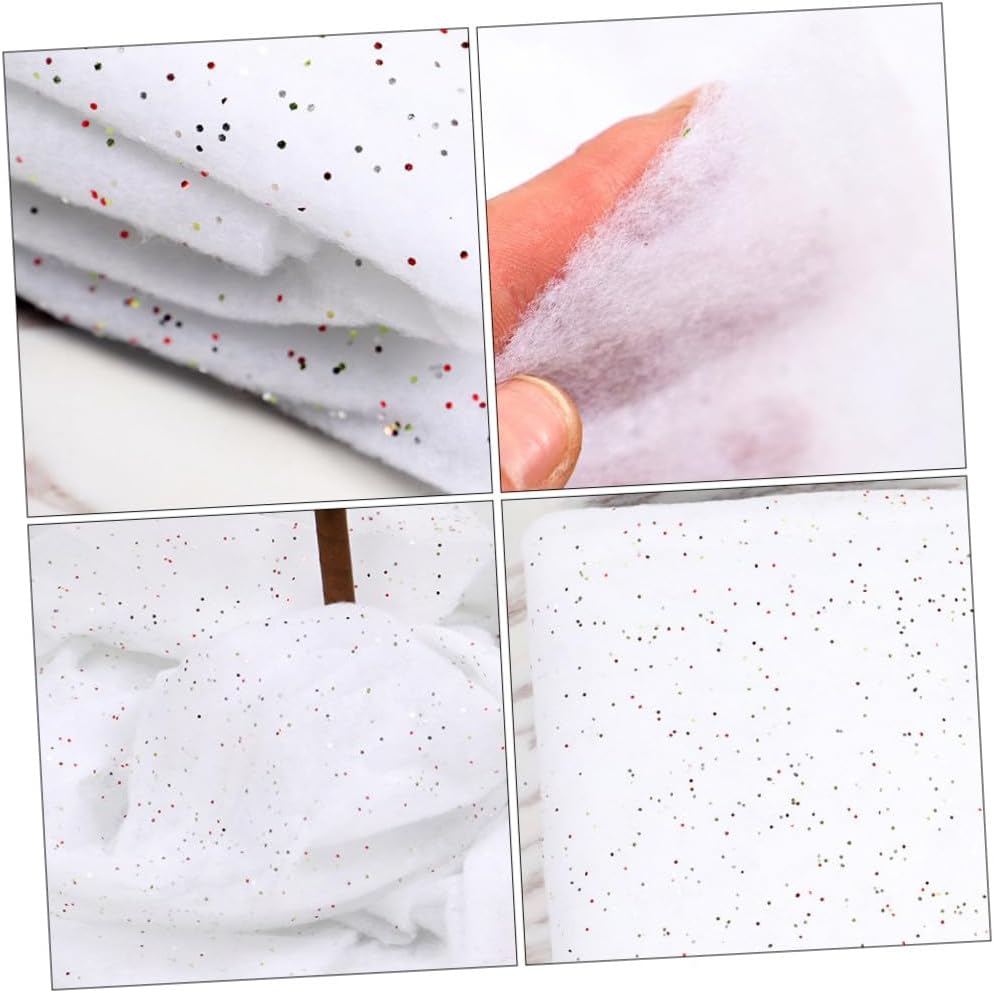 Decorative Christmas Snow Carpet White Cotton Snow Prop Artificial Blanket for Holiday Party Supplies and Winter Photography Scene