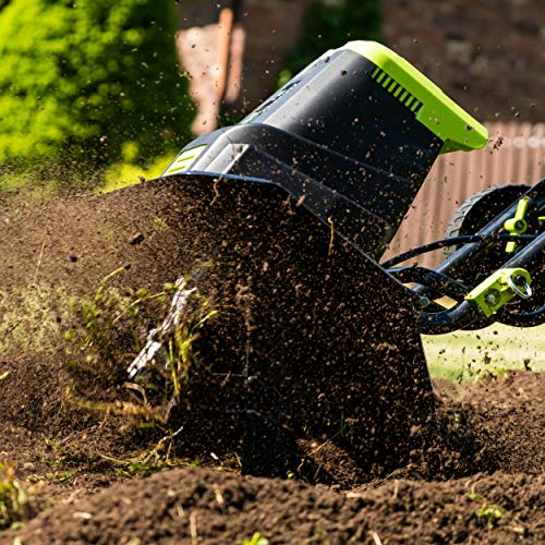 Earthwise TC70125 12.5-Amp 16-Inch Corded Electric Tiller/Cultivator, Green