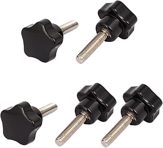 Aexit M6x25mmx25mm Star Shaped Head Screw On Type Clamping Knobs Grips 5pcs (01455005b4bc8de81024d24527f40816)