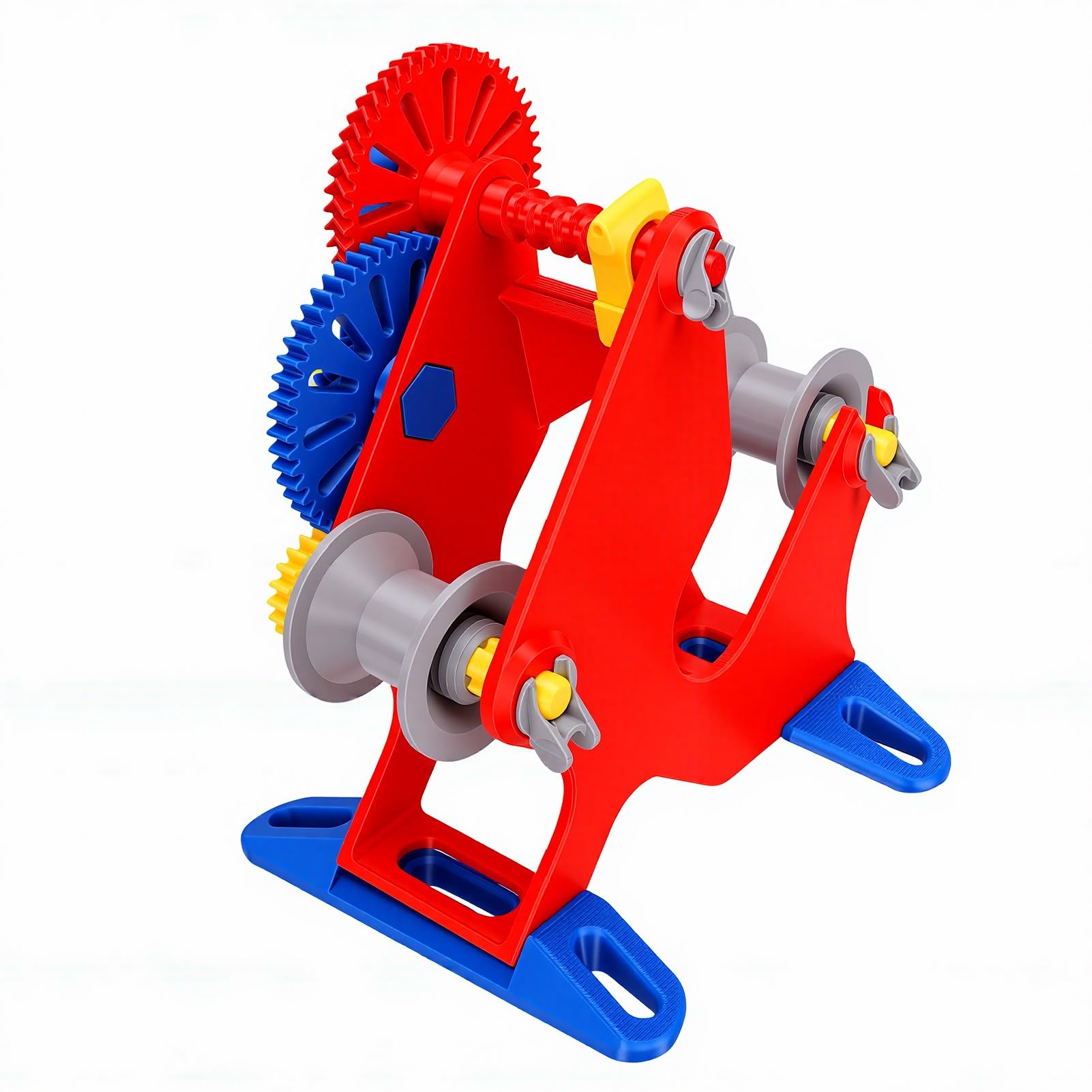 Jeffergarden Szpularka do Filamentu Ręczna z korbą, na Szpule 1kg, z Odłączanym Modułowym Designem, Równomierne Nawijanie dla Hobbystów Druku 3D.