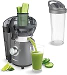 Mélangeur compact et extracteur de jus Cuisinart (avec tasse de voyage de 16 oz), 450W, acier inoxydable (BJC-550C)