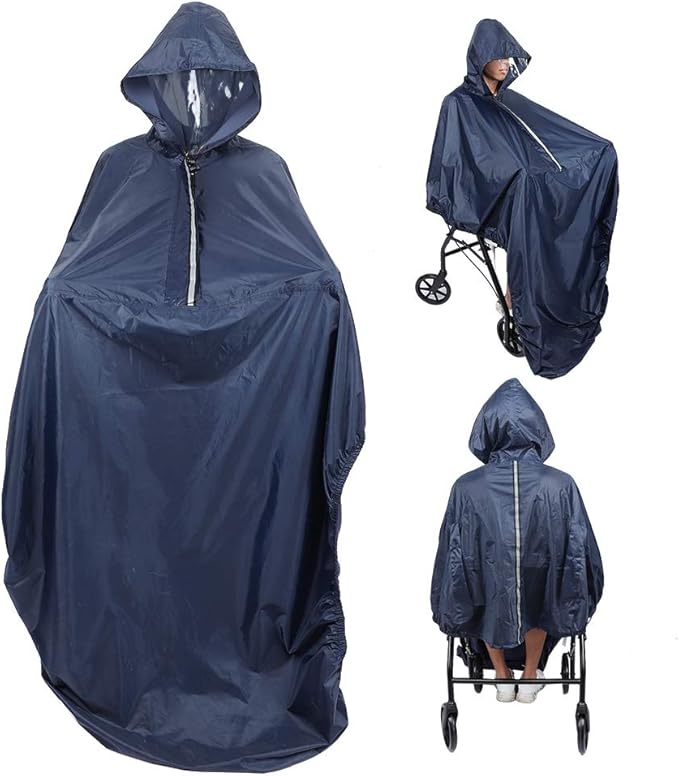 Wheelchair Rain Cover, Wheelchair Rain Coat Hooded
