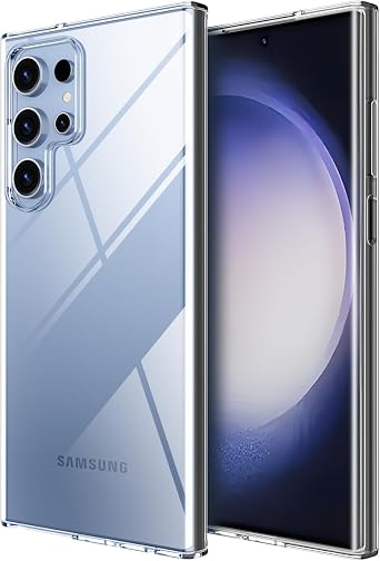 Crystal Clear Samsung Galaxy S23 Ultra Case.Soft Slim Fit Transparent Plastic TPU Protective Silicone Cover Phone Cases for Samsung Galaxy S23 Ultra [Slim Thin & Comfort Grip] [Shockproof]