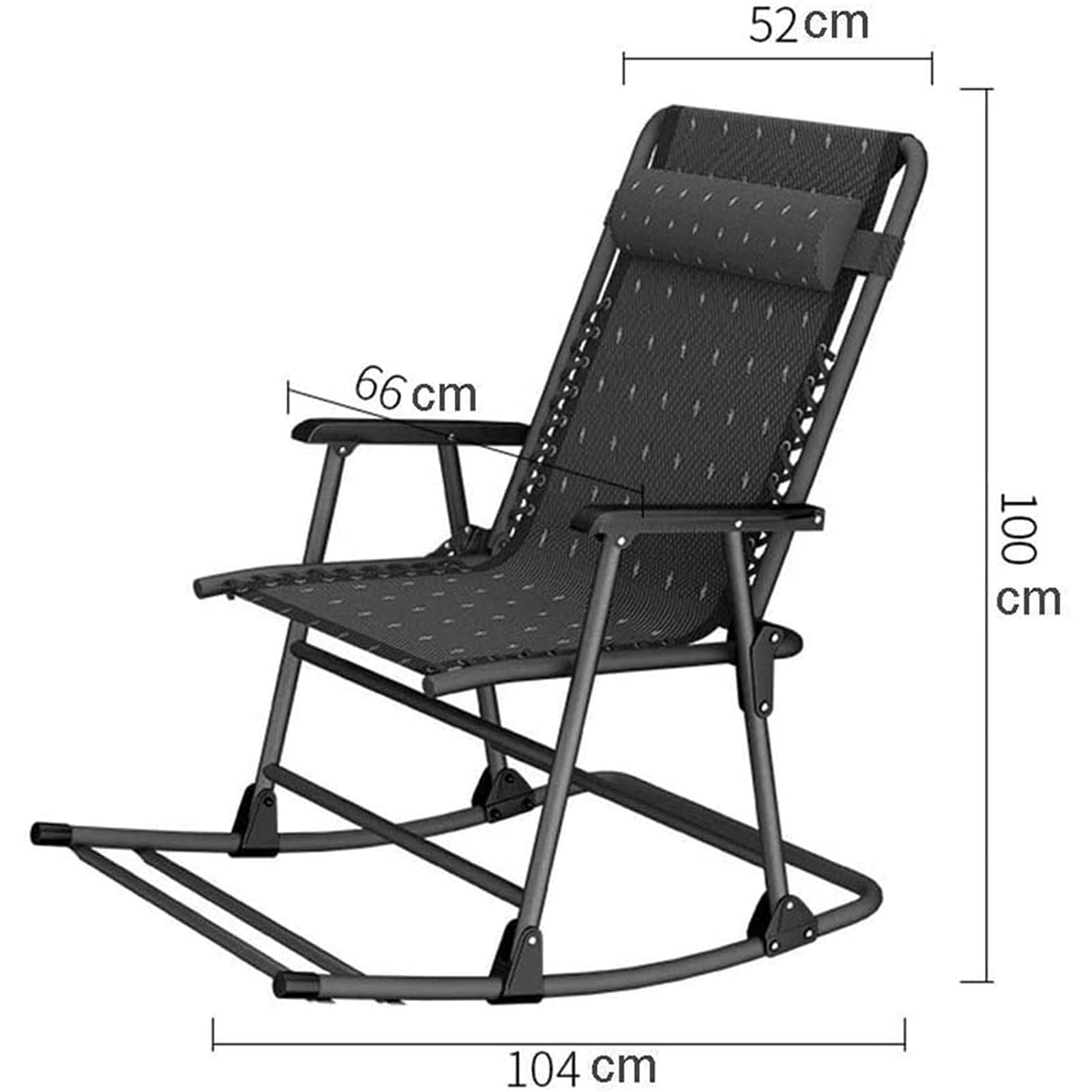 Tumbona Reclinables Plegables, Sillas Plegable Hamaca Gravedad Cero, Silla Tumbona con Almohada, Armazón Resistente, para Balcón O Terraza
