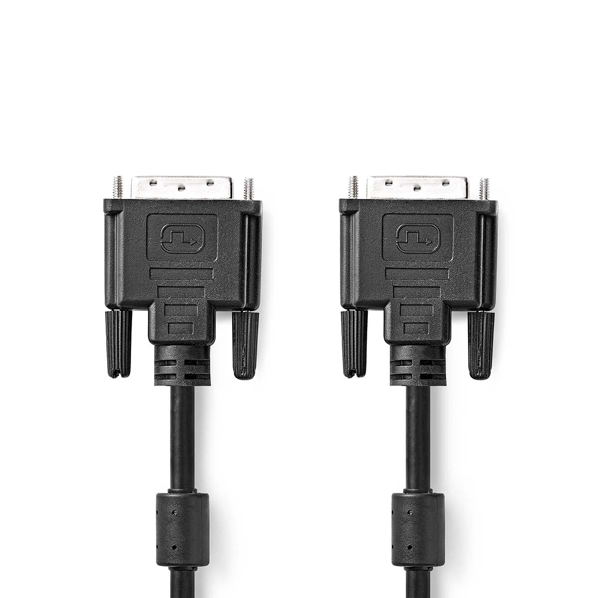 NEDIS Cavo DVI | DVI-D 24 + 1 Pin Maschio | DVI-D 24 + 1 Pin Maschio | 2560x1600 | Placcato Nickel | PVC | Nero | Polybag 10.0 m 10.0 m