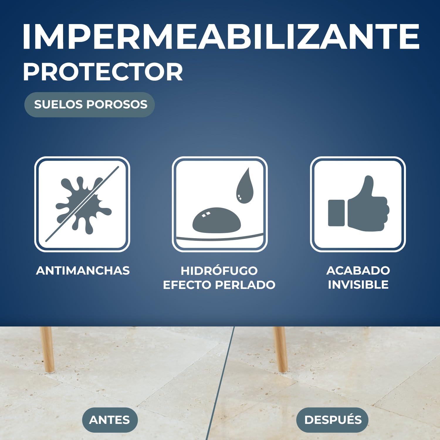 STARWAX-Impermeabilización mármol y piedra natural porosa - Protege e impermeabiliza - Eficaz contra las manchas de agua, grasa y vinagre - Fabricado en Francia - 1 l - 20 m²