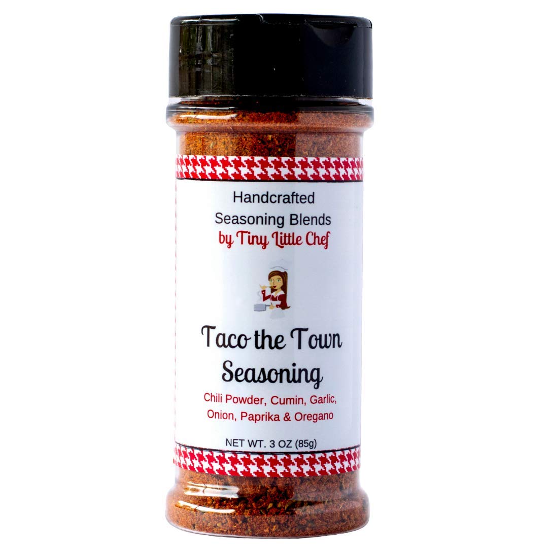 Tiny Little ChefTaco the Town Seasoning Blend | 5.5oz bottle | Vegan, Keto, Paleo and Whole30 Compliant | Gluten-Free, Sugar-Free, Calorie-Free