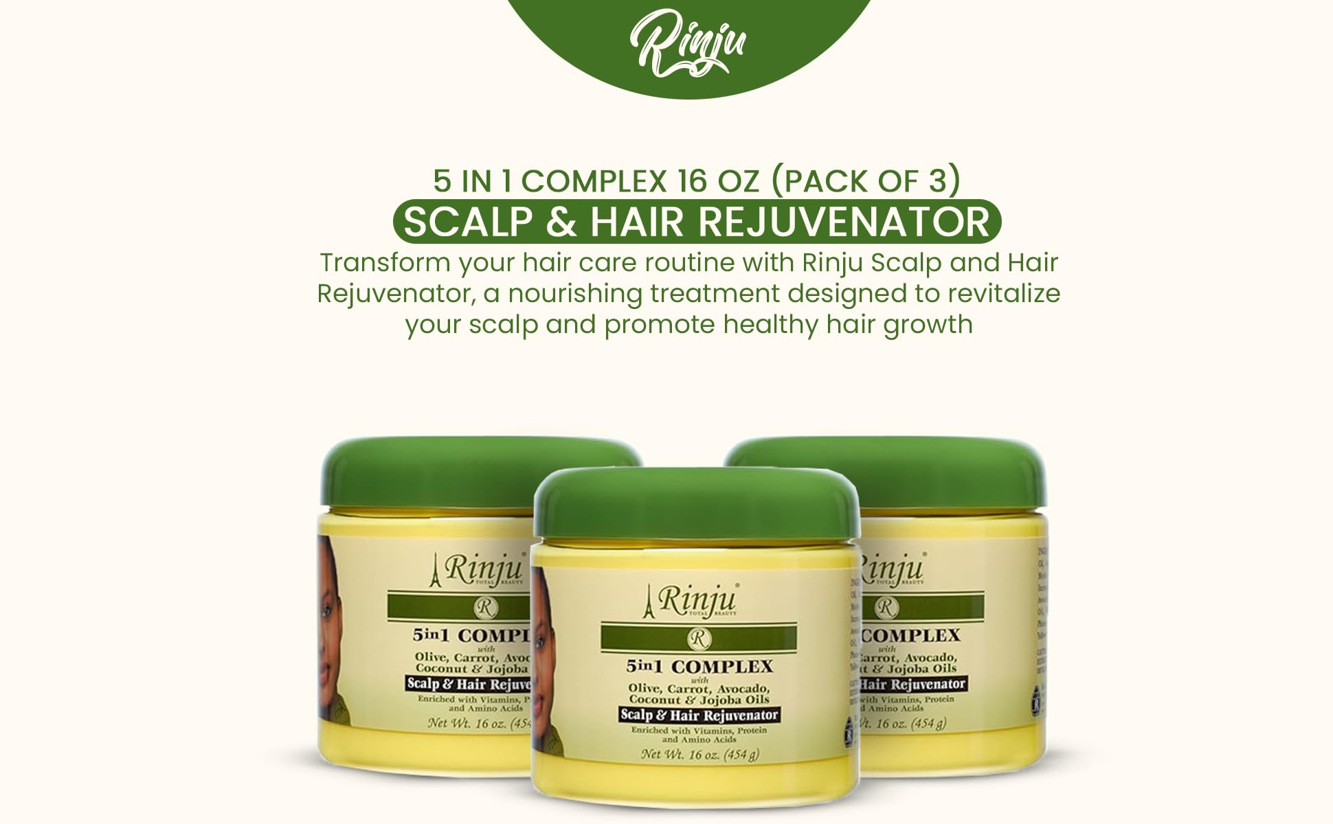 Amazon.com : Rinju Pack of 3 Scalp & Hair Rejuvenator - Enriched