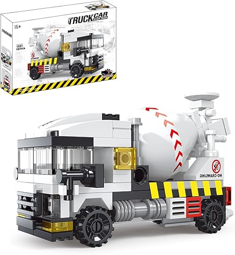Miniatura 1 de Technology - Juego de construcción de bloques de construcción de camión mezclador de concreto, juguete de construcción compatible con las
