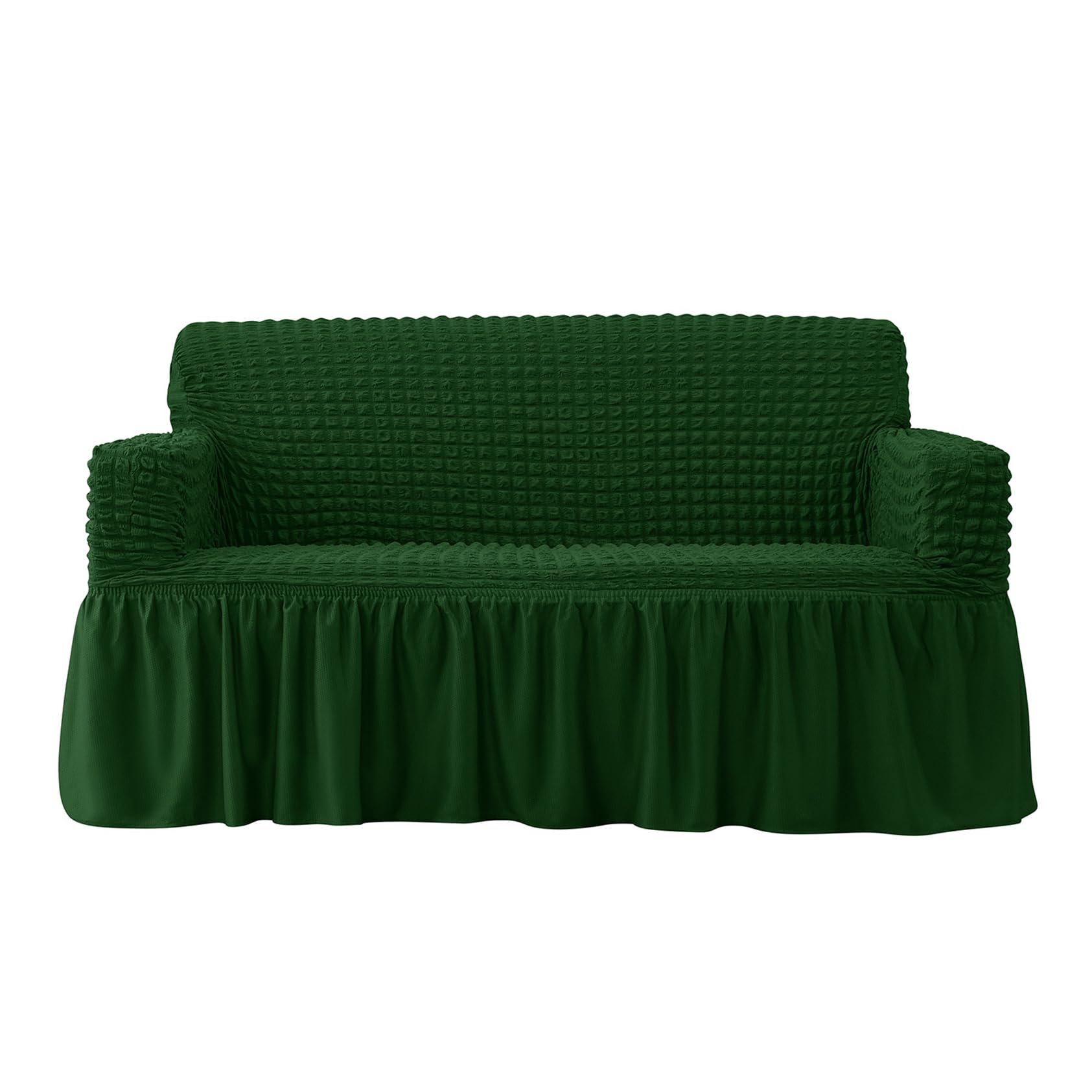 High Stretch Sofa Covers With Skirt, 1/2/3/4 Seater Super Soft Couch Covers All-inclusive Sofa Slipcover Washable Stretchable Sofa Cover Furniture Protector Cover(Size:4 Seater(235-300cm),Color:M)