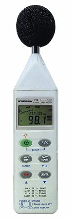 B&K Precision 735 Datalogging Digital Sound Level Meter with RS-232 Software and Cable