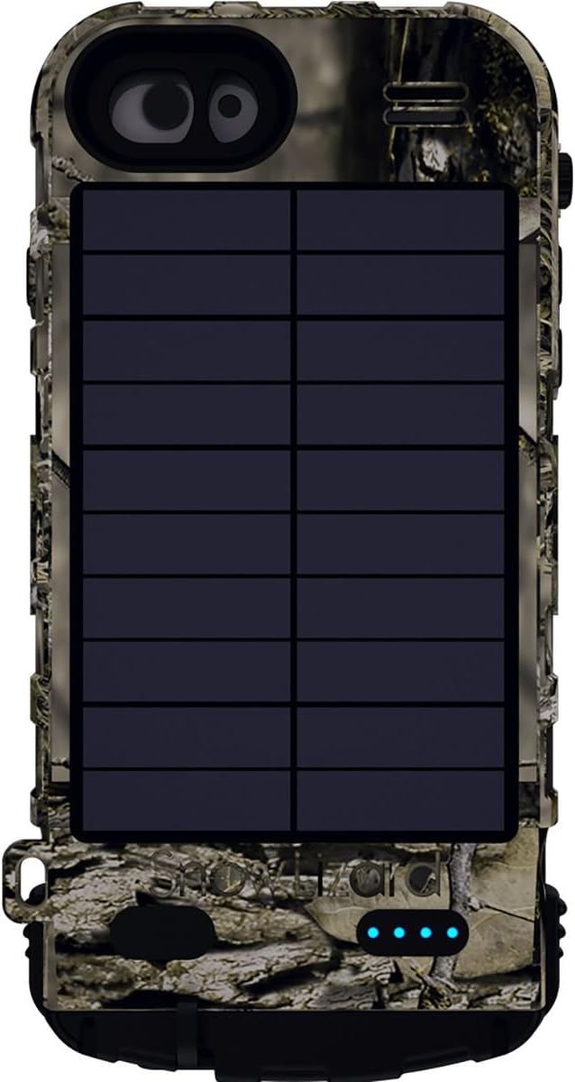 SnowLizard SLXtreme iPhone 7 Case. Solar Powered, Rugged and Waterproof with a built in Battery - Mossy Oak
