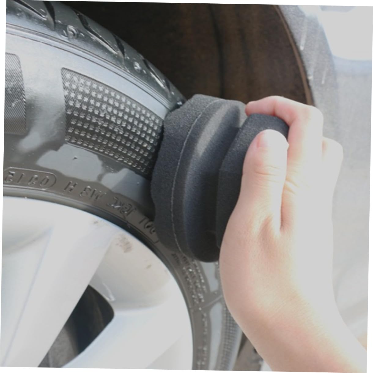 Anneome 12stücke Wellenmuster Polierschwämme Für Auto-wachsanwendung Hochdichte Langlebige Handpolierpads Für Effektive Reinigung Und Pflege Von Autoinnenräumen Und Lederoberflächen