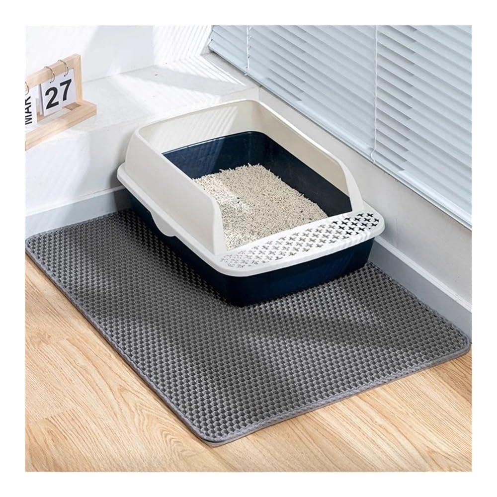 60X90cm 40x50cm Cat Litter Mat Double Layer Box Tray Pad Washable Pet Toilet Training(Color a,60x90cm)