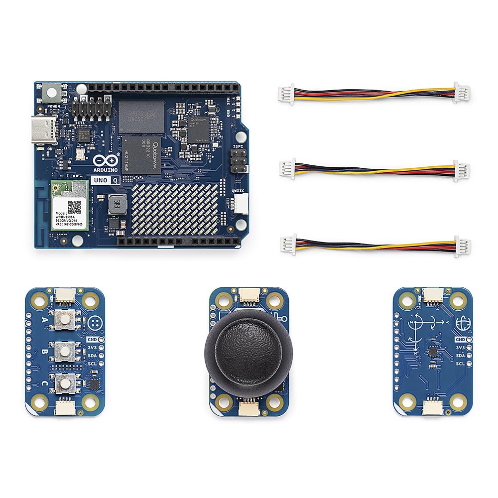 Arduino UNO Q Arcade Bundle – Costruisci la tua arcade retrò personalizzata