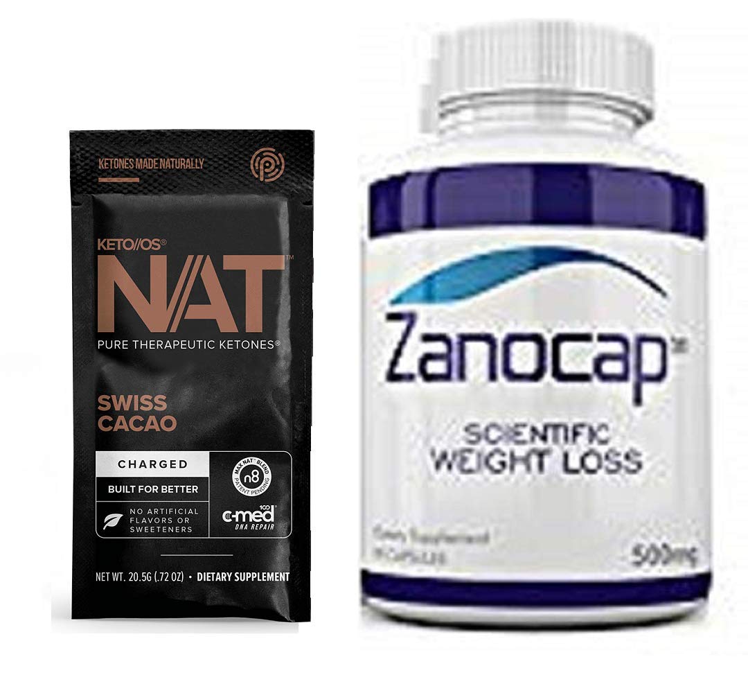Pruvit Keto//OS NAT Charged, Swiss Cacao, Fierce Focus, Favorable Fat Loss, Rapid Repair C-Med 100, Better bioavailability Ketones Fat Loss (5 Sachets) Zanocap Scientific Weight Loss 1 Bottle