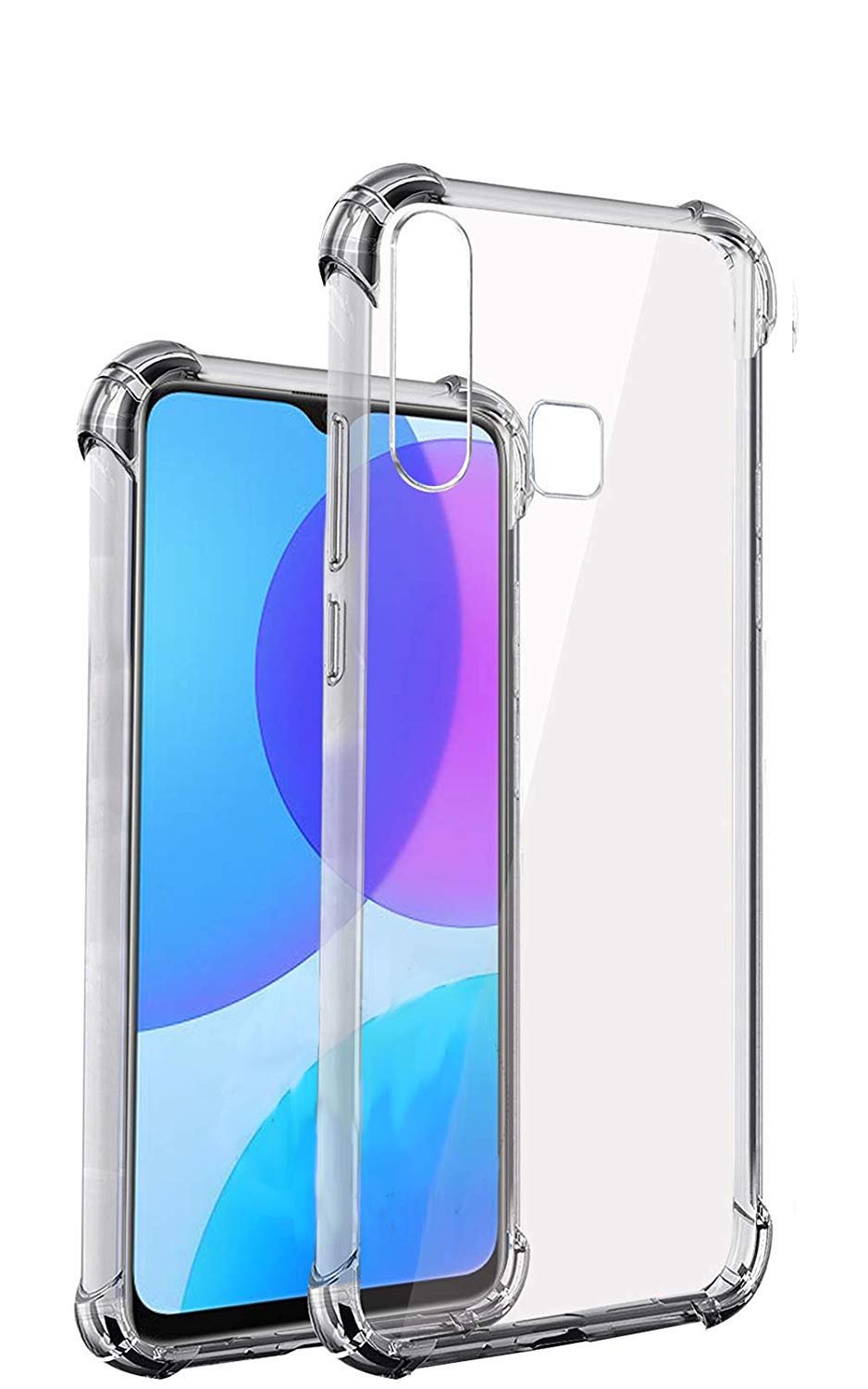 Vivo U20 - Soft Silicone Shockproof Bumper Case Back Cover in Transparent[Air Cushion Technology]-for Vivo U20 (B084PB4XQR) Amazon Price History, Amazon Price Tracker