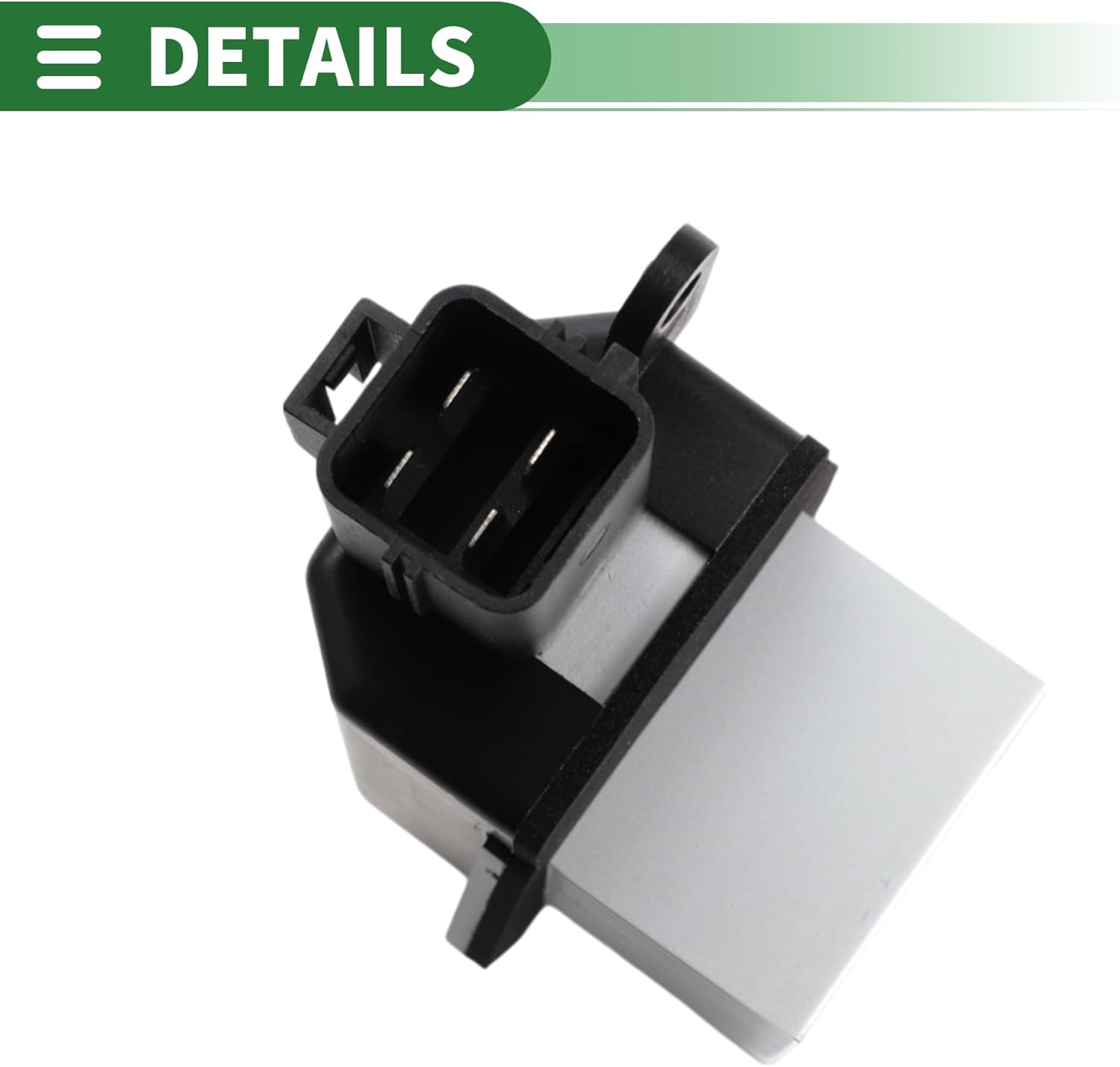 Motoforti HVAC Blower Motor Resistor Heater Blower Resistor for Ford F-150 2004-2008 for Lincoln LS 2005-2006 Metal ABS No.3W4Z19E624AA Silver Tone