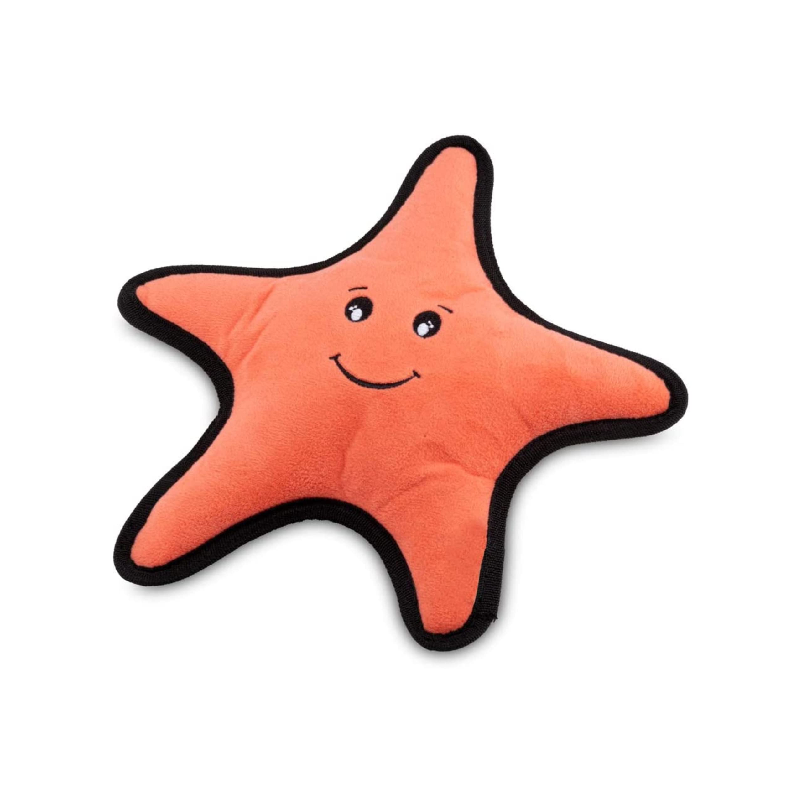 Bella & Co.Beco Starfish Friend Soft Squeaker Dog Toy Made With Recycled Materials,Double Stitched&Layered,Medium For All Dog&Puppy Sizes