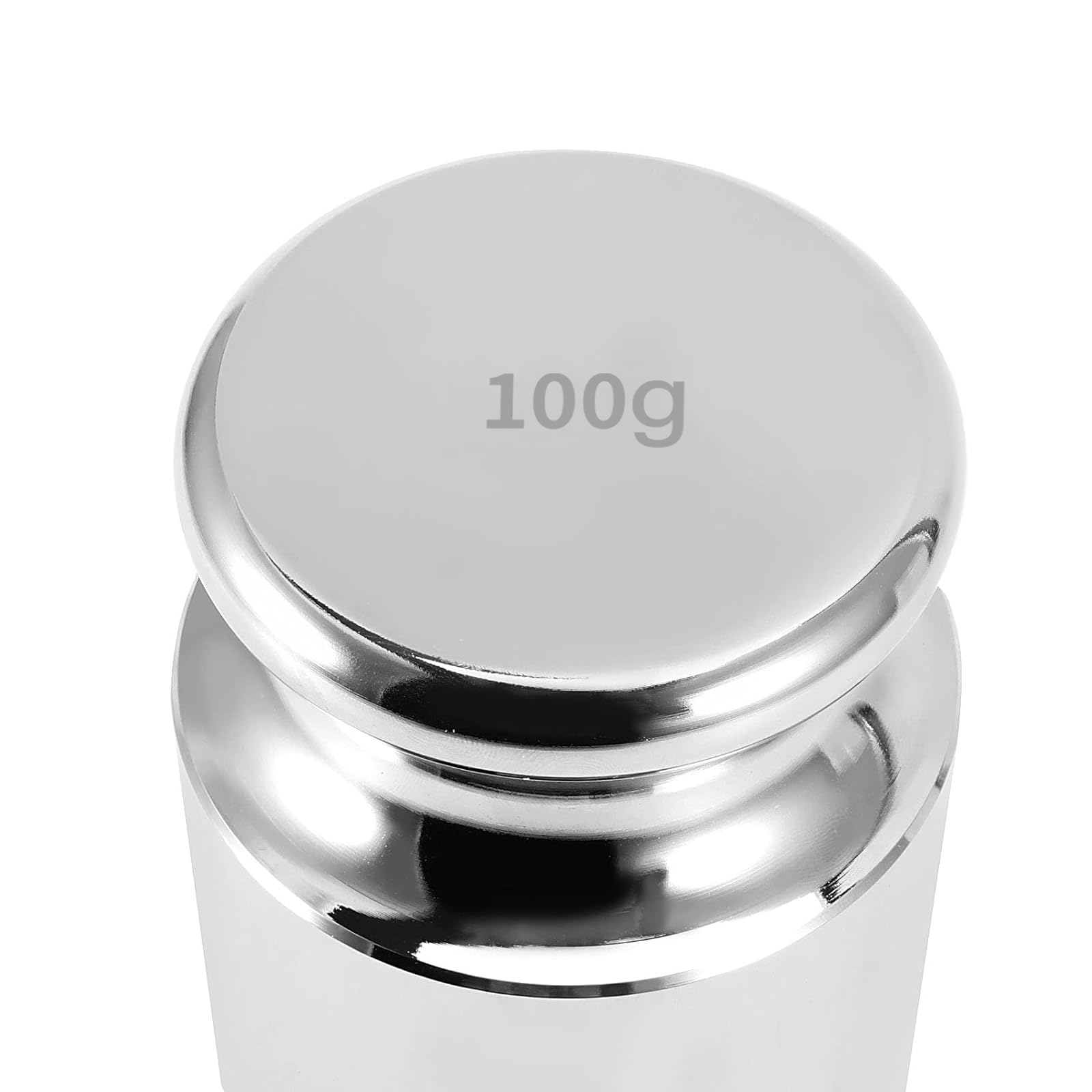 FUNSUEI Lot de 20 poids d'étalonnage de 100 g de haute précision classe M1, poids d'étalonnage pour balance numérique, finition chromée, argent