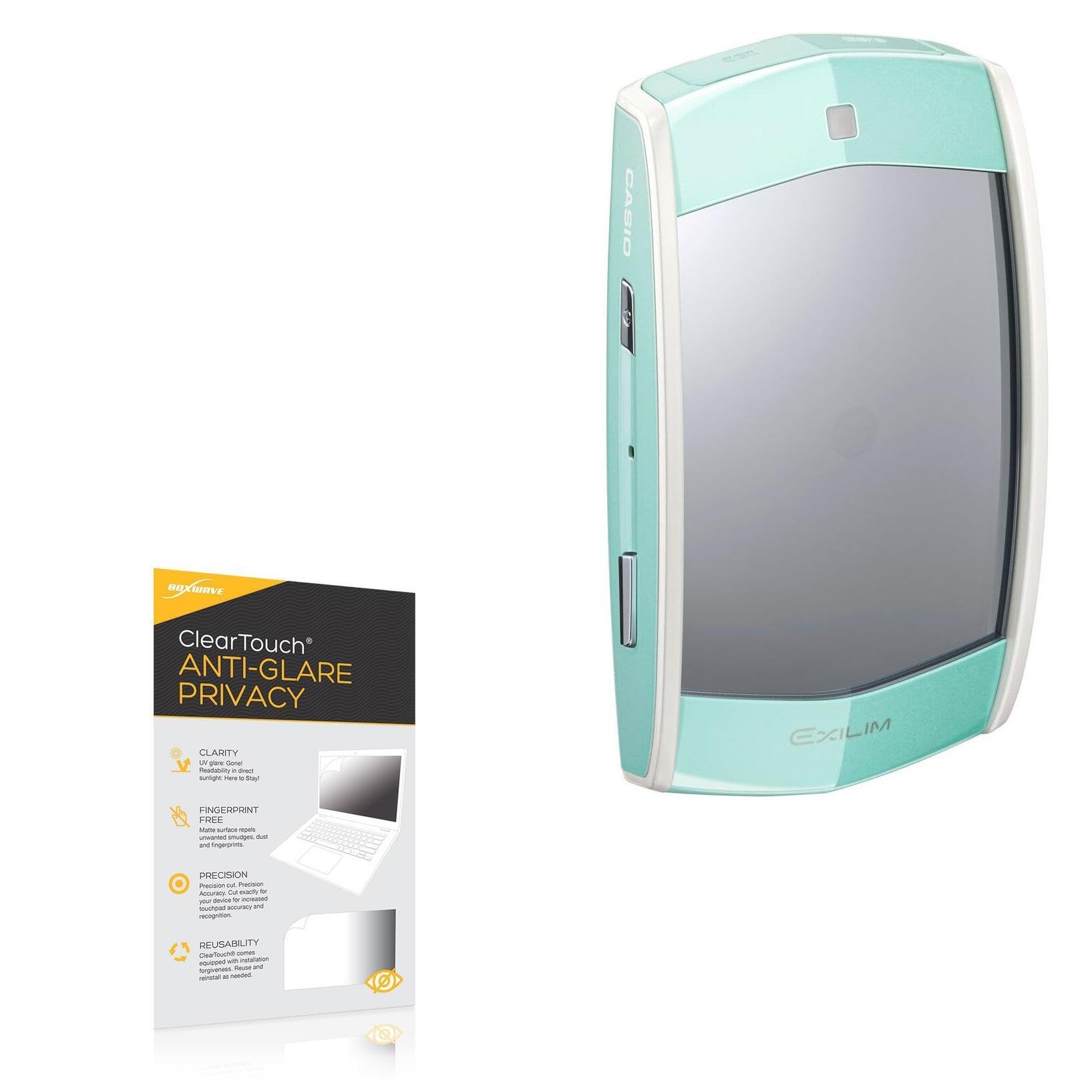 BoxWave Screen Protector Compatible With Casio Exilim EX-MR1 - ClearTouch Anti-Glare Privacy (2-Pack), Privacy Screen Protector Flexible Film Anti-Glare