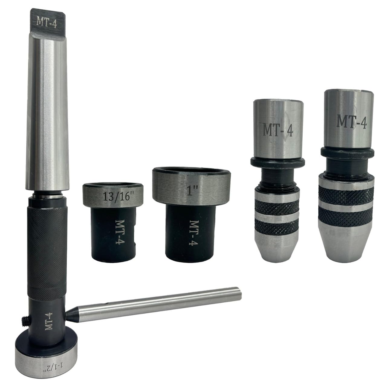 Assorts Epoxy Black & Ground Finish Tapping, Reaming And Threading Die Holder Set For Lathe Tailstock (Mt4)