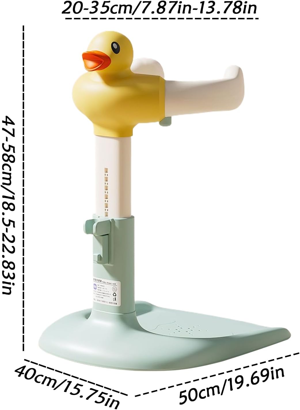 ベビーシャワースタンディングサポート,赤ちゃん用立位補助スタンド | 高さ調整可能 滑り止めベース付き 入浴補助器具 6〜24ヶ月幼