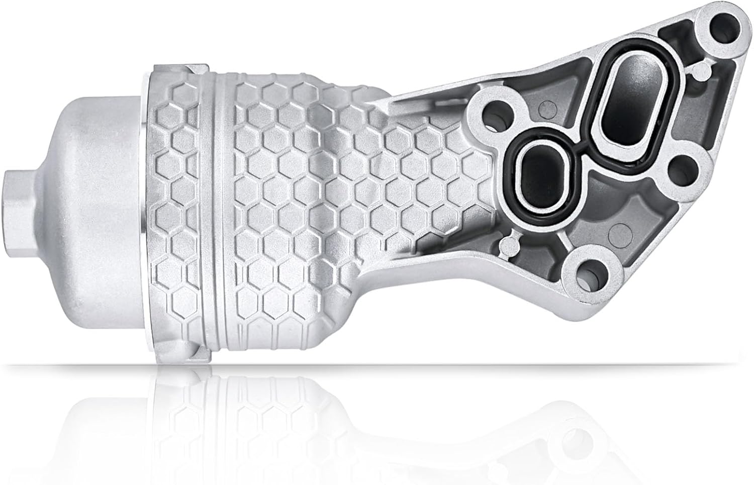 26300-3LAA0 Oil Filter Complete Assembly Aluminum Fits Hyundai Palisade 20-24 Genesis G80 17-20 Fits Kia Cadenza Sedona Sorento 17-21 Telluride 20-24 Oil Filter # 26345-3CKB0 Cap # 26350-3C701 Aluminium Cap Silver