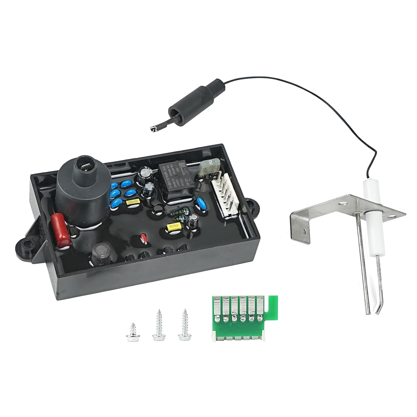 Placa de circuito de control de encendido para calentadores de agua de autocaravana Lrichy 91367 91504 con electrodo sensor de chispa para calentadores de agua a gas Atwood Dometic GCH6 4E 6E 7E 93257 93307