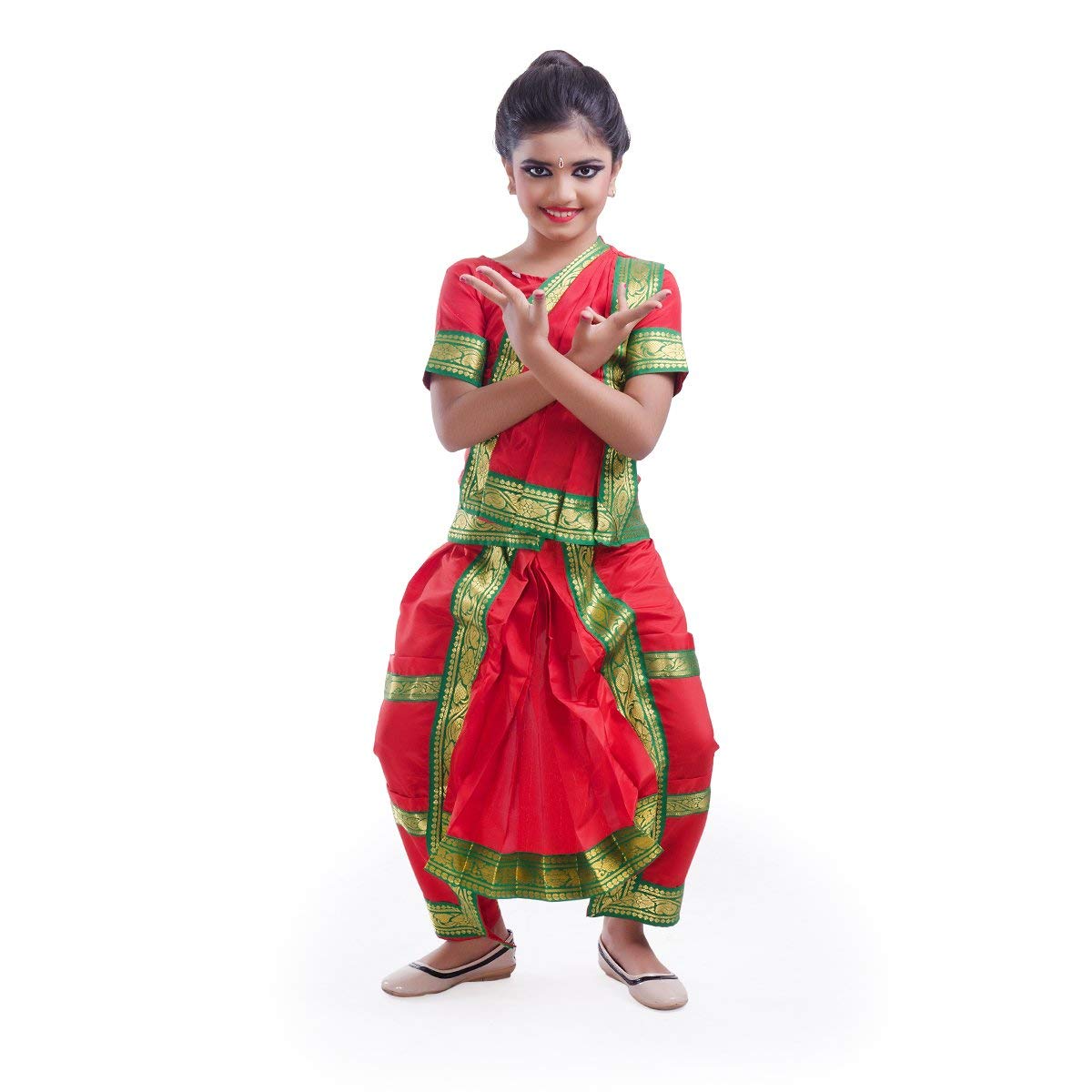 TASMAI MARKETING Bharatnatyam Dance Costume Dance Dress (8-10 Years, Red) (B0BQR52G87) Amazon Price History, Amazon Price Tracker