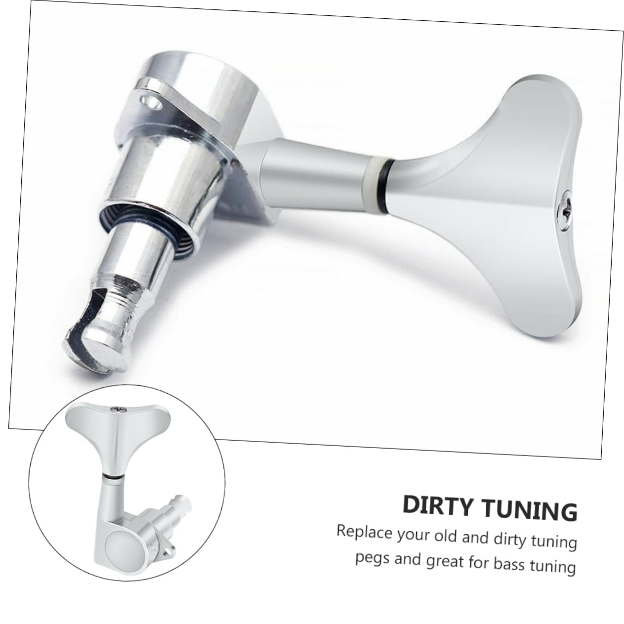 Holibanna 1Set Professional Bass Guitar Tuning Pegs Machine Heads for Acoustic Electric Bass Durable Sealed Design for Improved Sound and Easy String