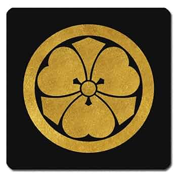 [184枚]家紋ステッカー Amazon.co.jp: 家紋 蒔絵シール 「本多忠勝 本多立葵 金