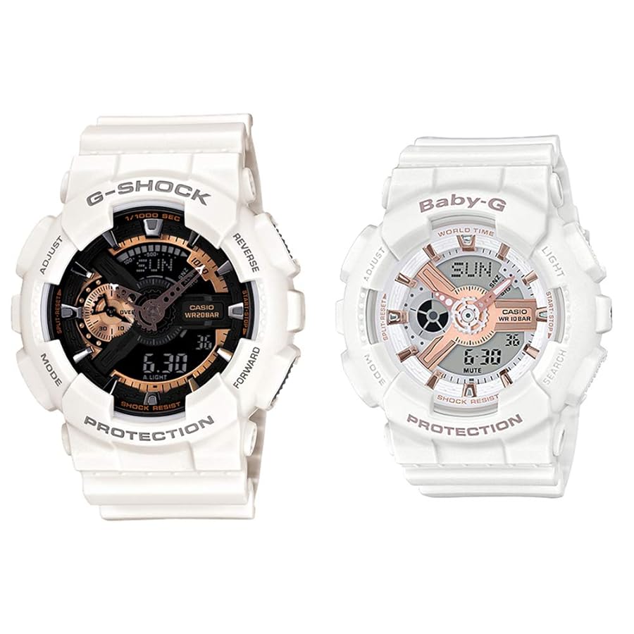 Gショック ベビーG ペア 時計 アナデジ GA-110RG-7ABA-110RG-7A Amazon.co.jp: [カシオ] Gショック ベビーG ペアウォッチ