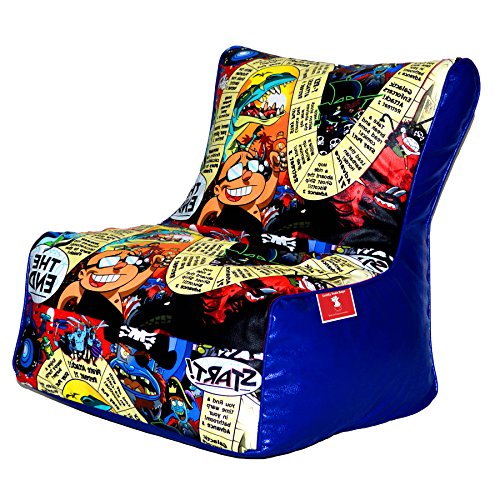Image of ComfyBean Bags Bean Chair Kids Bean Bag Filled with Beans Filler (Multi-Color)