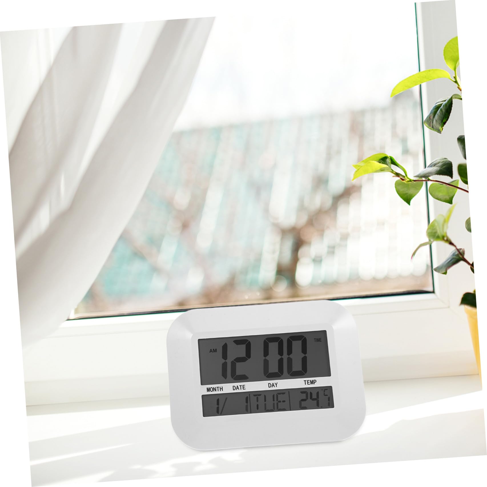 GALPADA Orologio da Parete Digitale Multifunzione Temperatura, Grande Schermo Lcd, Design Semplice in Abs, per Casa e Scuola
