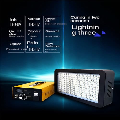 Miniatura 5 de 1800W Energy Regulation Ultraviolet Light UV Glue LED Curing Lamp for Shadowless Glue Green Oil Photosensitive Resin 3D Printing Color  395nm Size