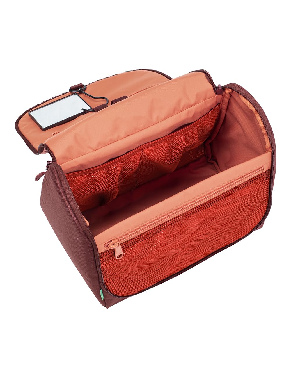 VAUDE Beauty case WegaWash in, beauty case con specchio integrato, portaspazzolino e gancio per appenderla, borsa da toilette imbottita con suddivisione interna ben studiata