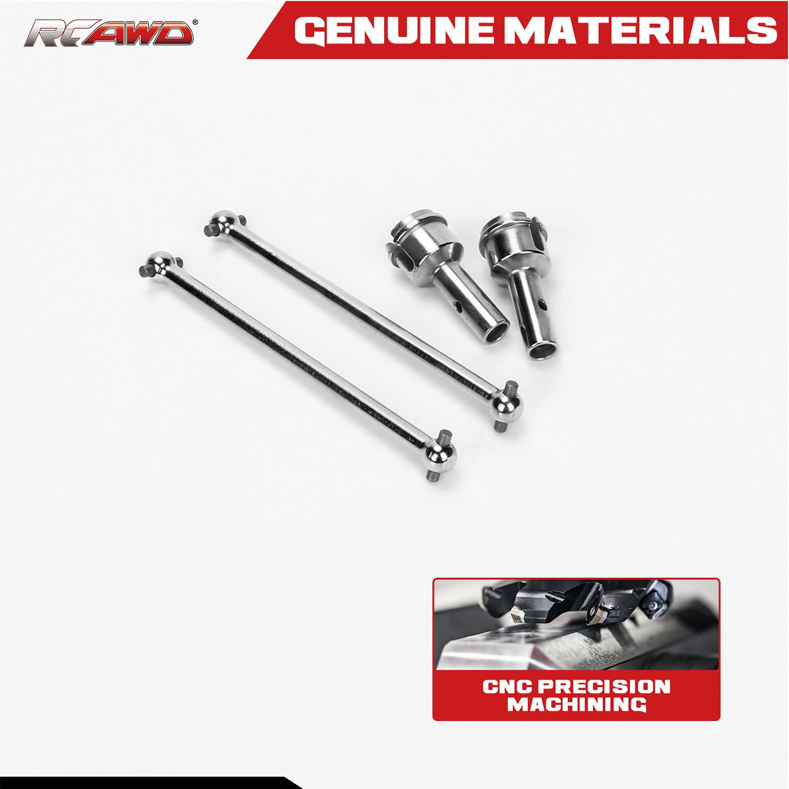 RCAWD 135mm Aluminum Dogbone Drive Shaft For ARRMA 6S Models (Kraton, Mojave, Talion, Fireteam)