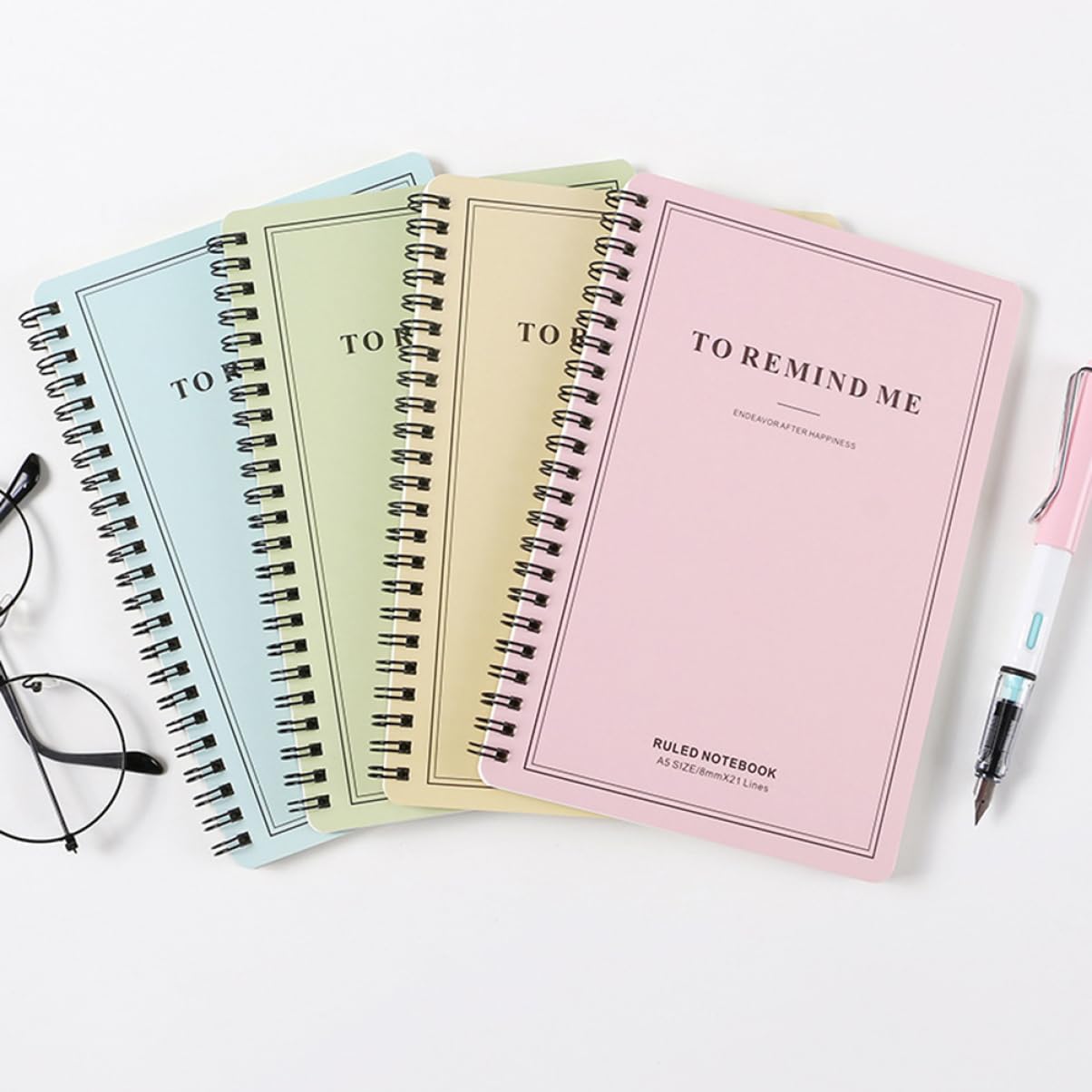 4stücke Teiliges Spiral-notizbuchset Für Schüler Notizbuch Für Journal Und Cover Für Notizen Und Kreative Projekte