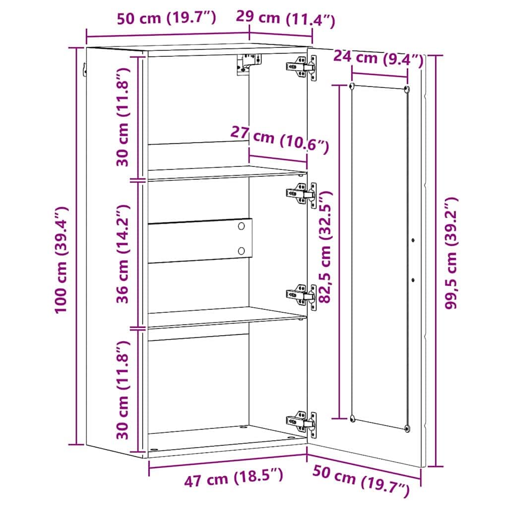 Armadio in legno di quercia Artisan, con 2 ripiani, opaco, da parete, per interni, set di mobili per soggiorno, scaffale, credenza, scaffale, scaffale, scaffale, scaffale, armadietto per