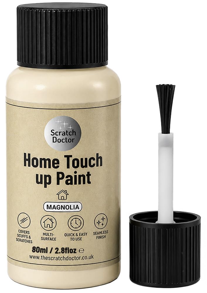 Scratch Doctor Home Touch up Paint for Walls & Ceilings Satin Finish Emulsion Repair Scratches Scuffs Surface Marks Stains with Ease (Magnolia)