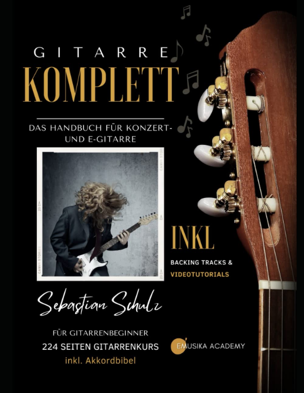 Livre de guitare pour débutant apprenez la guitare acoustique à la maison avec 224 pages