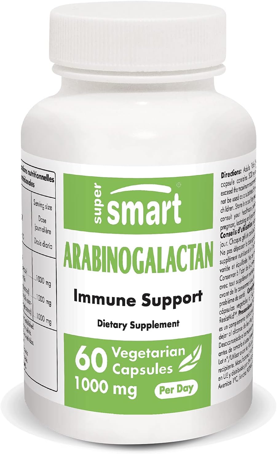 Supersmart - Arabinogalactan 1000 mg (ResistAid ™) - Larix Occidentalis ...