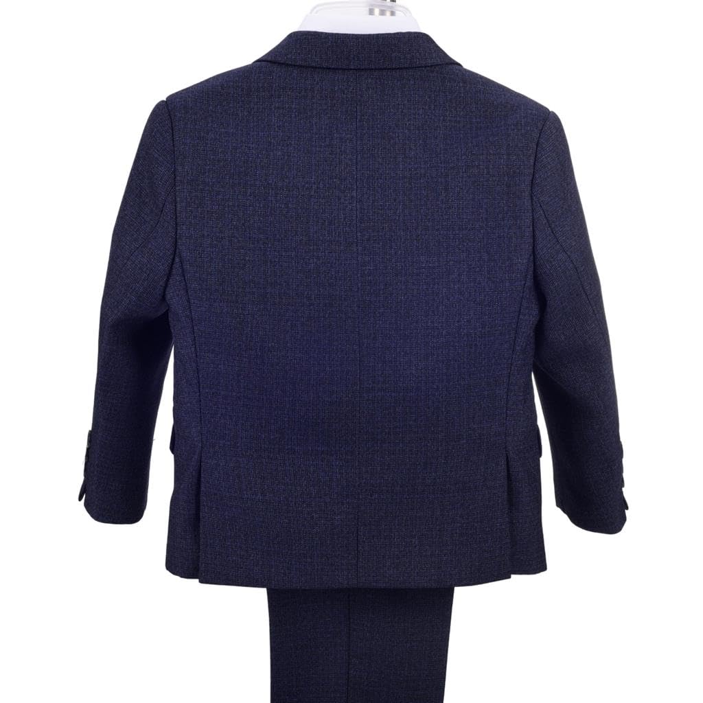 Lito Angels Trajes y Blazers Esmoquin Azul Ceremonia Boda Conjunto Elegantes con Chaqueta y Chaleco para Bebe y Niños Pequeños Talla 1-6 años