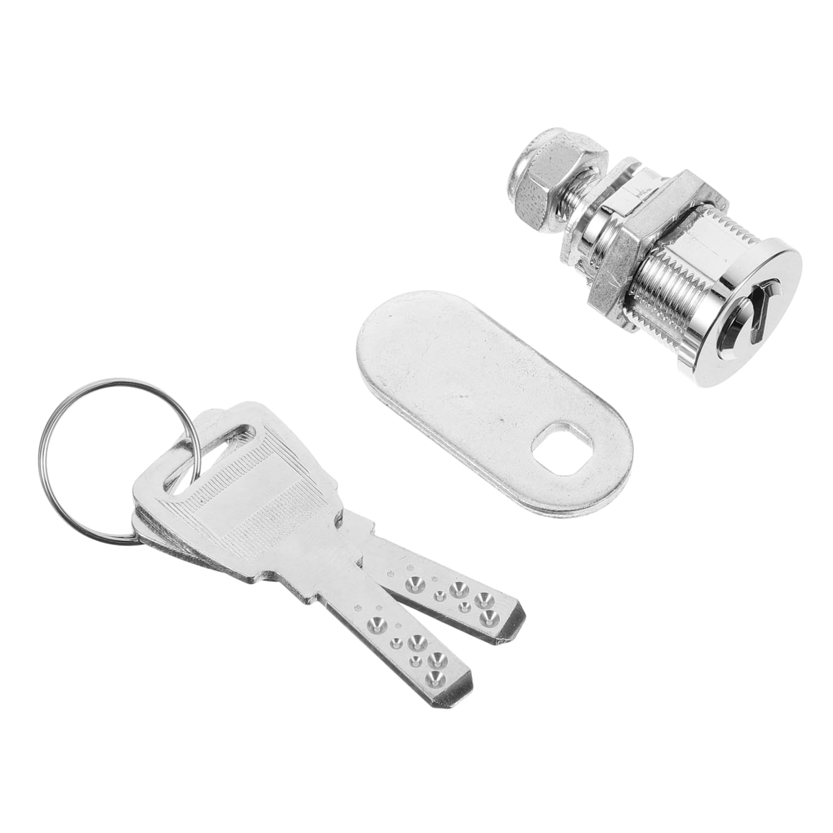 Lot De 5 Serrures De Sécurité Pour Armoire Casier À Combinaison Serrure À Pêne Dormant De Tiroir En Métal Acier Inoxydable Argenté